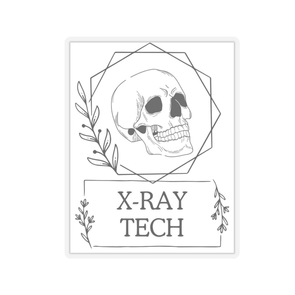 X-ray Tech Skull Sticker