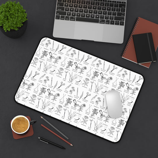 Blooms & Blades Desk Mat