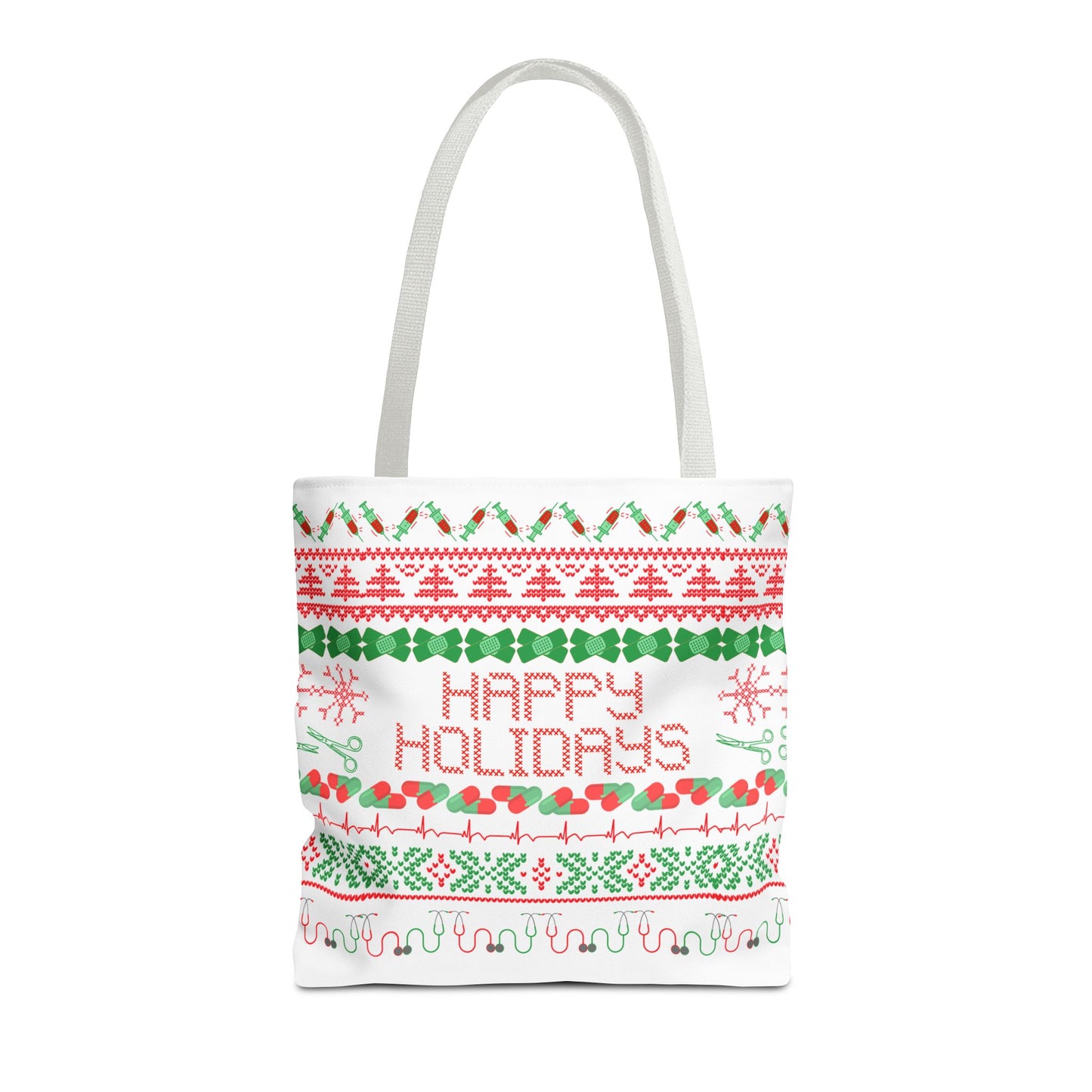 Healthcare Holidays tote bag