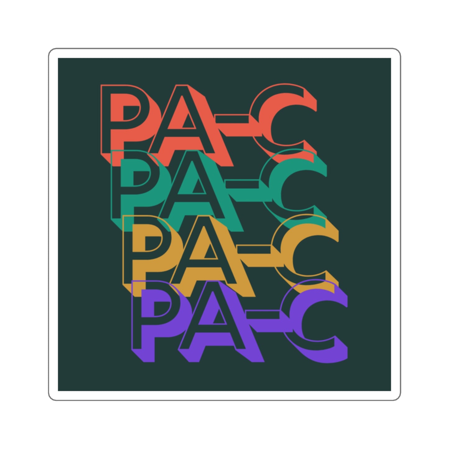 PA-C vinyl sticker