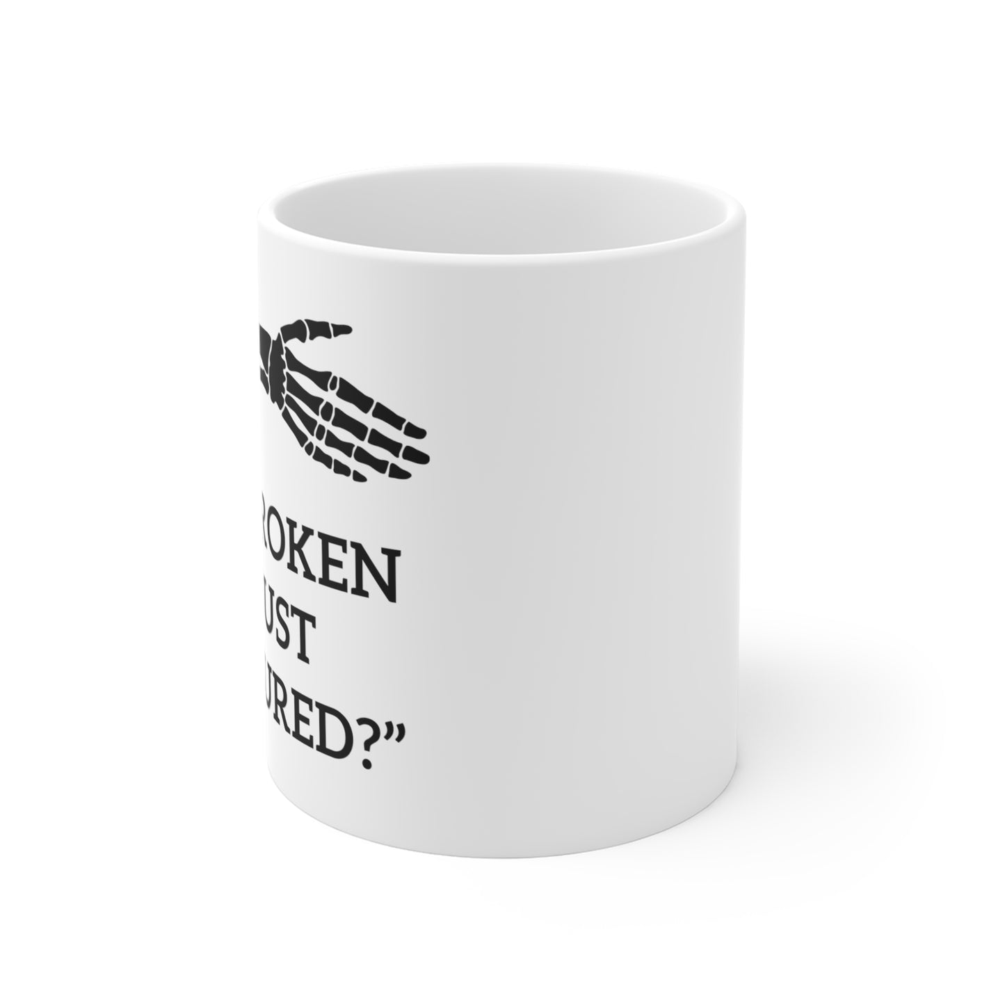 Broken or Fractured White Mug 11oz