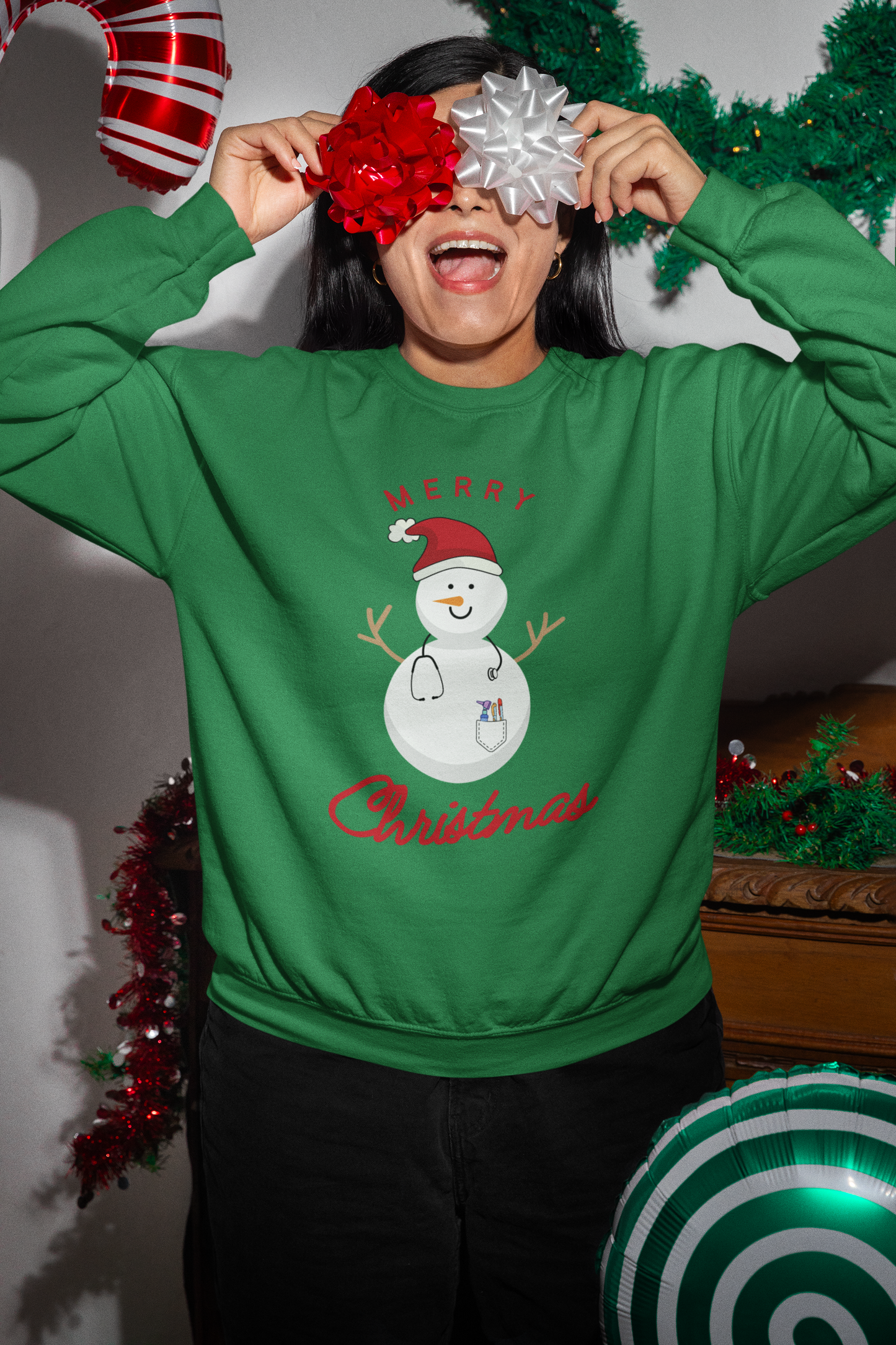 Festive Healthcare Snowman Sweatshirt